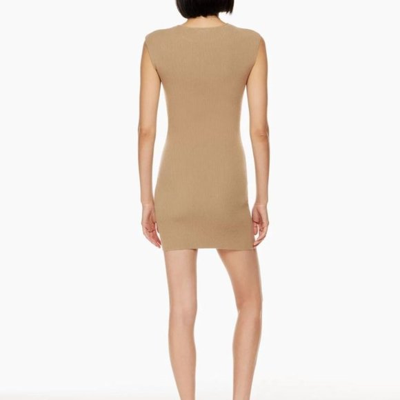 Aritzia Wilfred Free Cut-Out Knit Mini Dress Knit cut-out mini dress - Picture 3 of 10